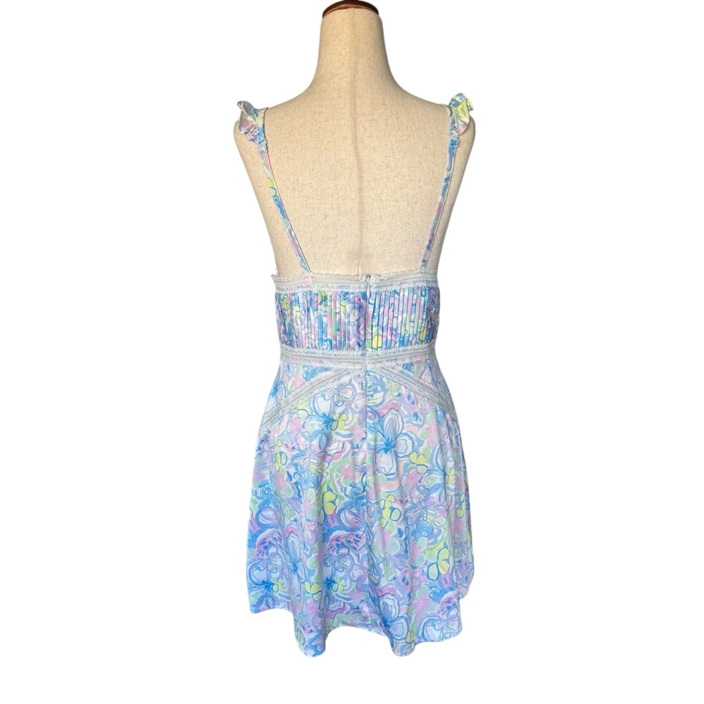 For Love And Lemons Midsummer Floral Mini Slip Dress In Medium - Picture 6 of 10